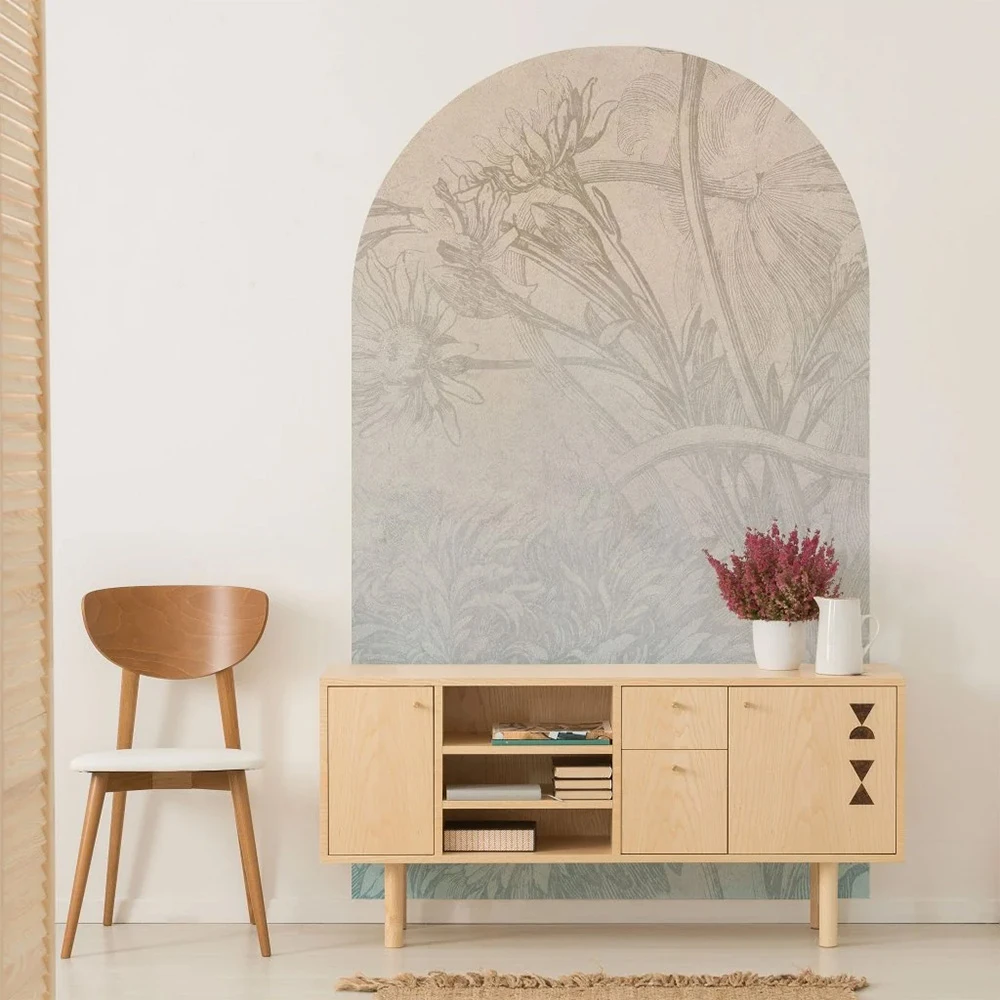 Wallpaper Sisal Ombre Flower arc (2)