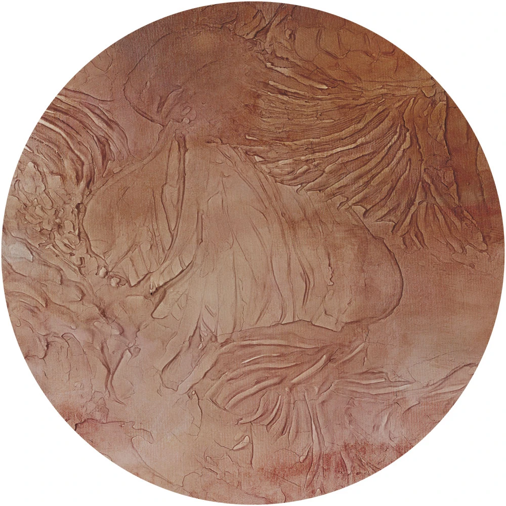 Wallpaper Wall Art Garda Rust circle