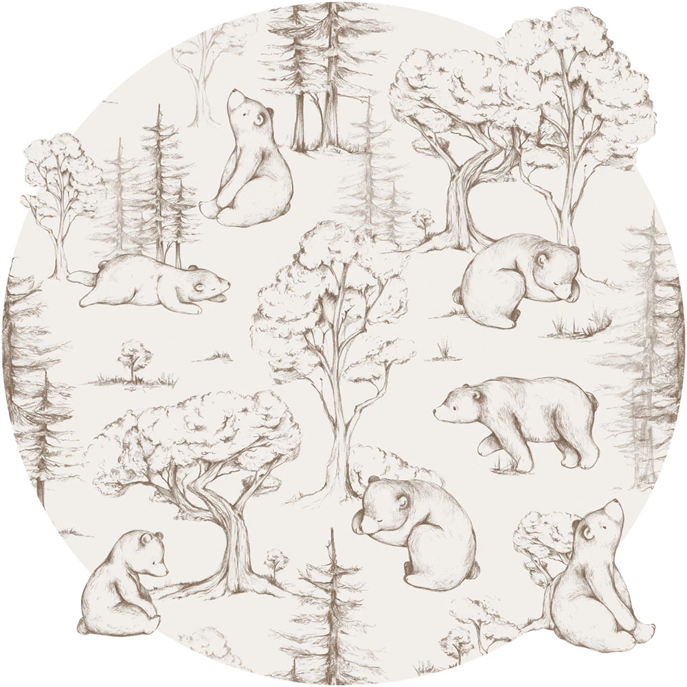 Wallpaper Wall Art Orso circle