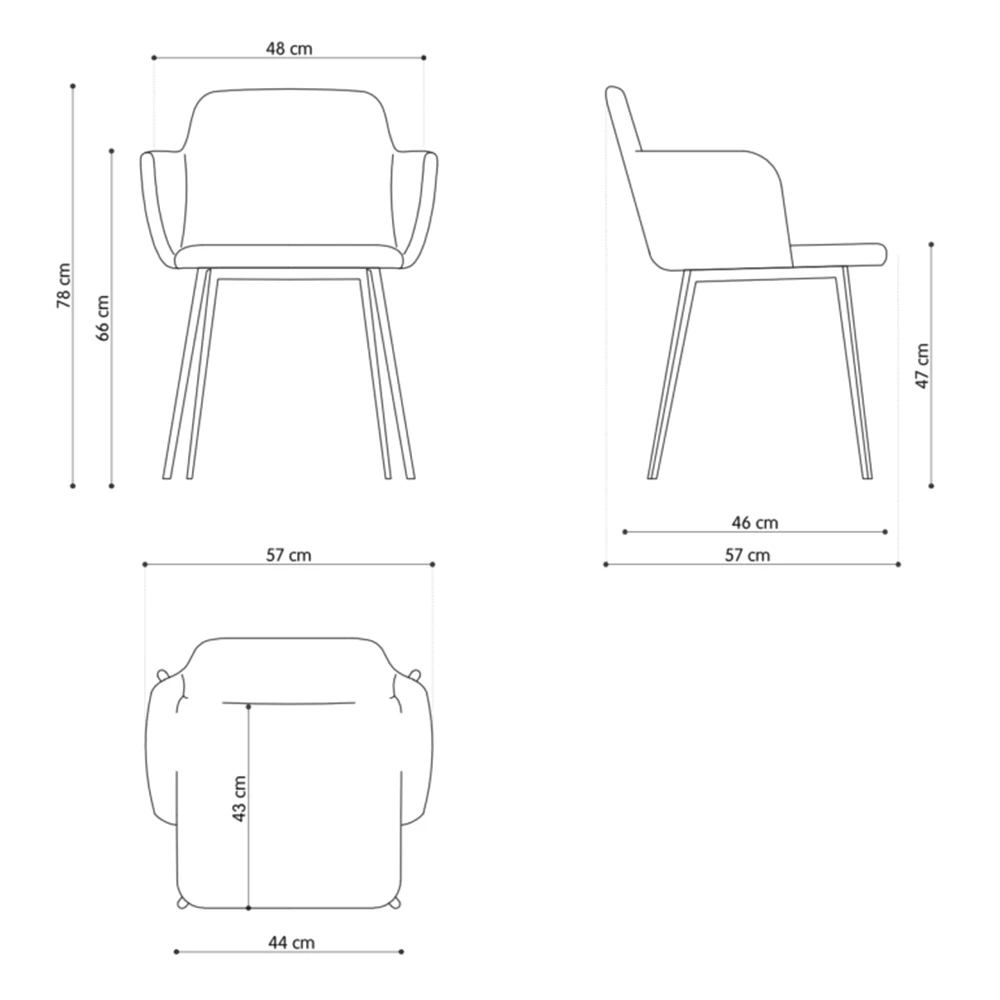 Armchair BARDOT MET CB UPH (6)