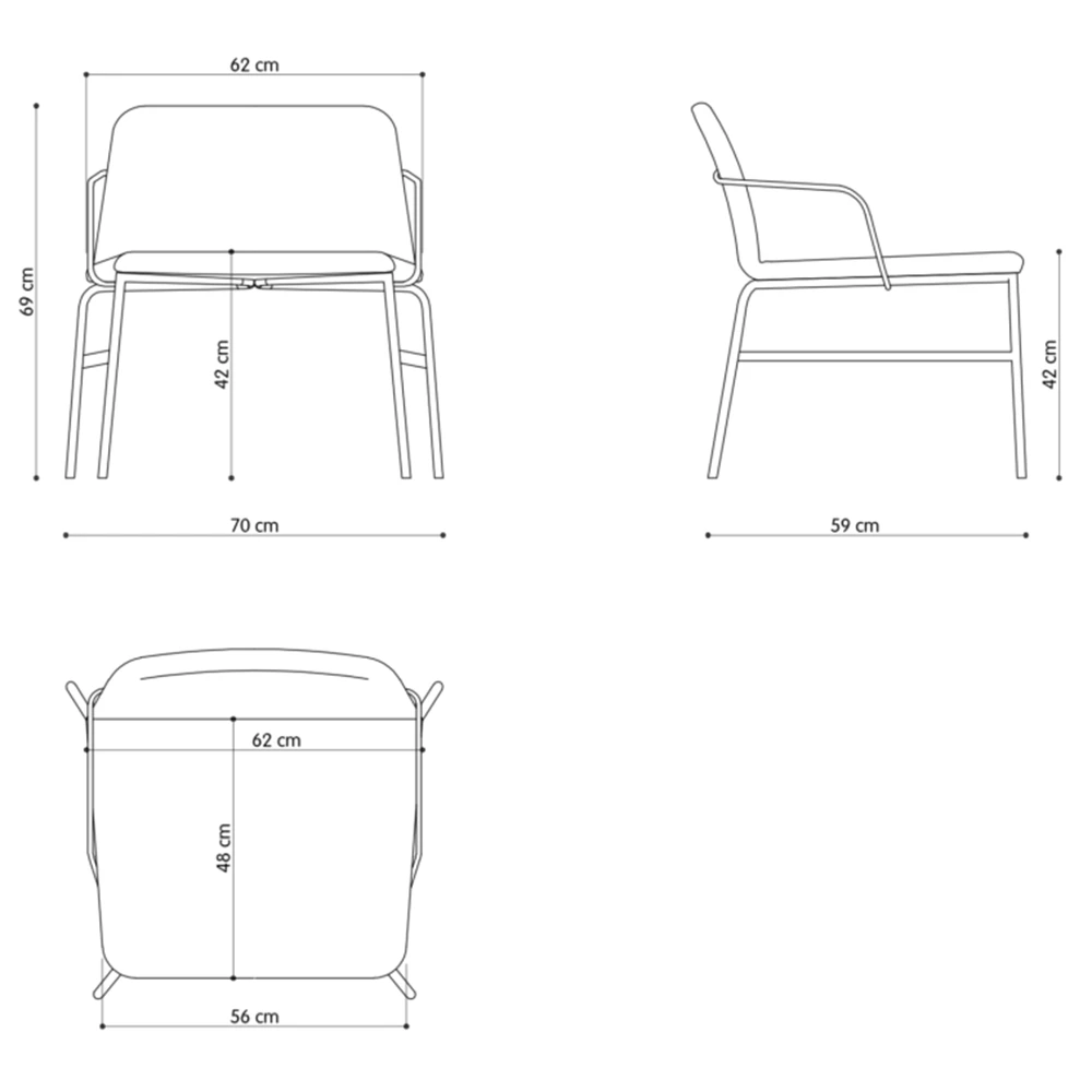Armchair BARDOT MET LOUNGE CB (4)