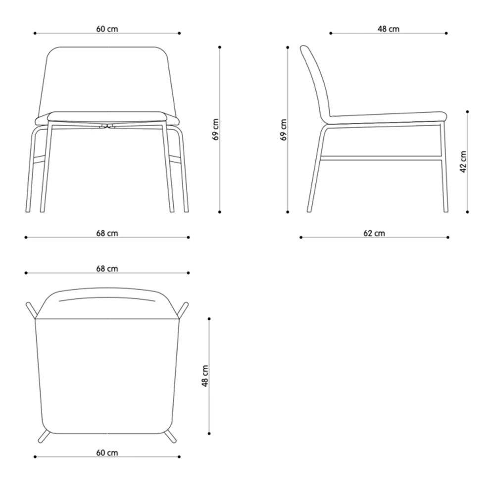Chair BARDOT MET LOUNGE (4)