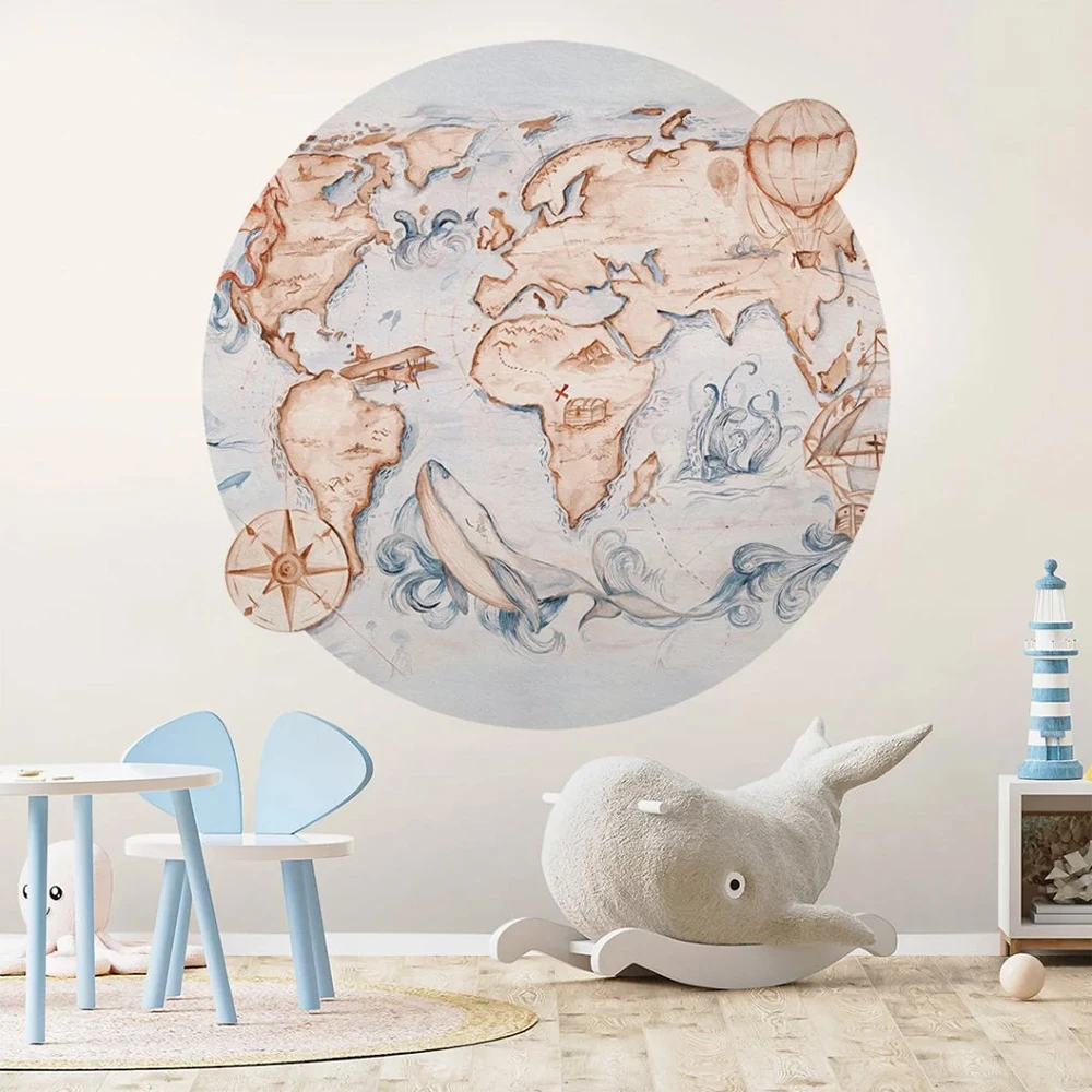 Обои Wall Art Whale Tale circle (2)