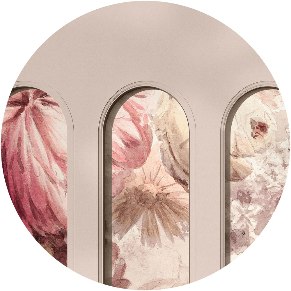 Обои Libra Beige Harmony Earth circle