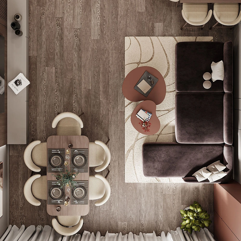 Modern Residential Studio Interior 3D Scene (15)