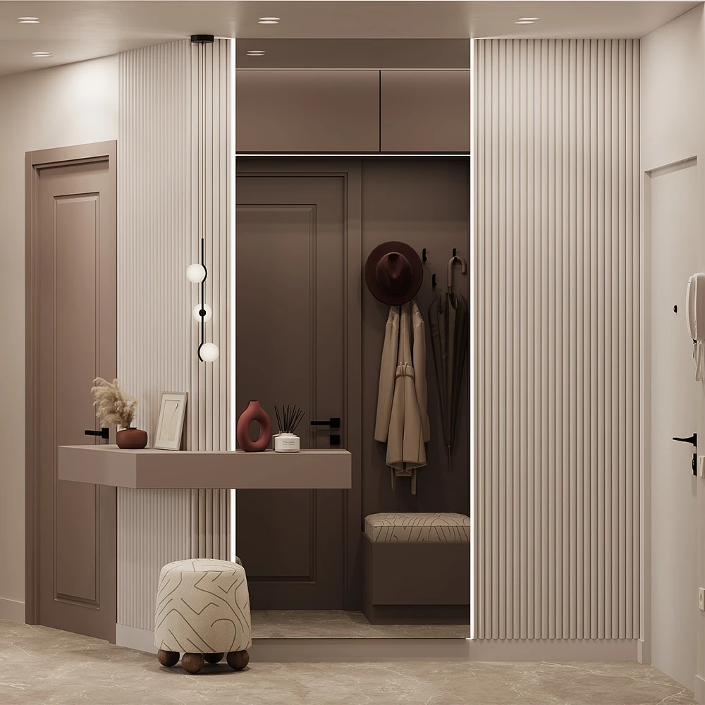 Modern Residential Studio Interior 3D Scene (3)