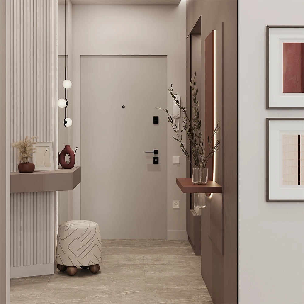 Modern Residential Studio Interior 3D Scene (4)