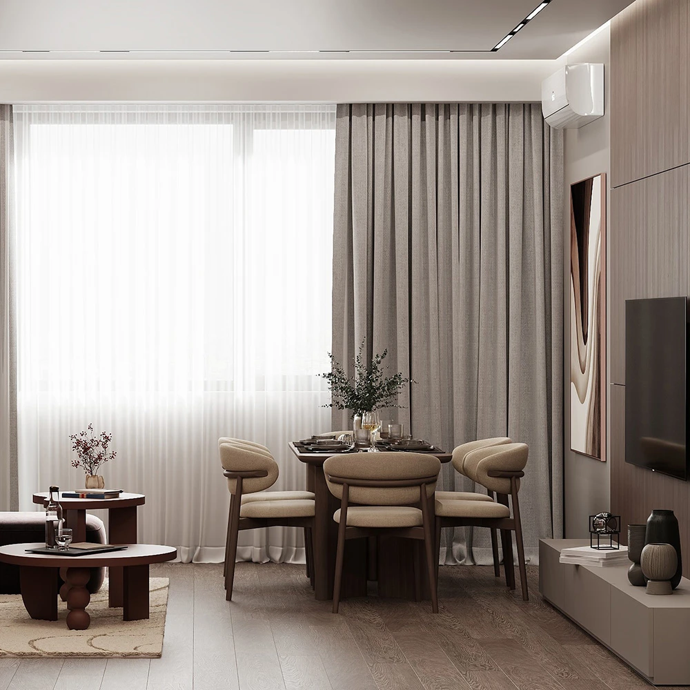 Modern Residential Studio Interior 3D Scene (9)