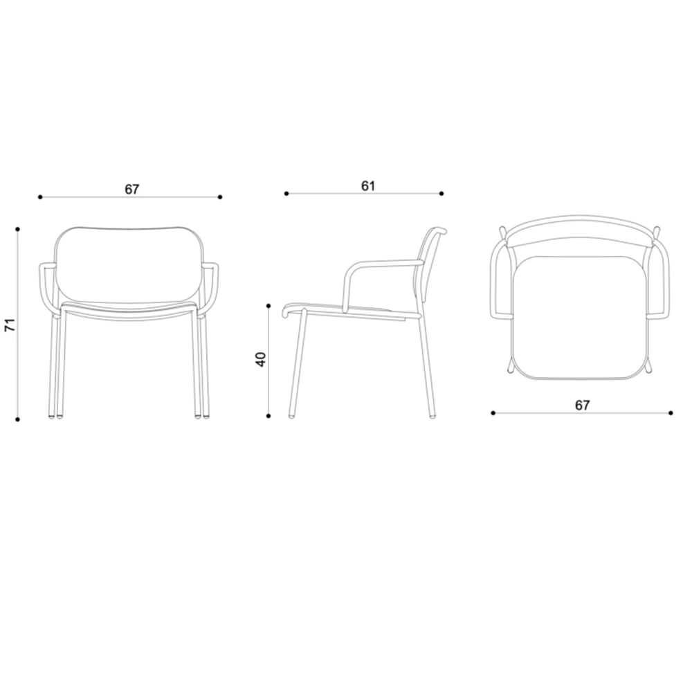 Armchair METIS PAD Lounge (7)