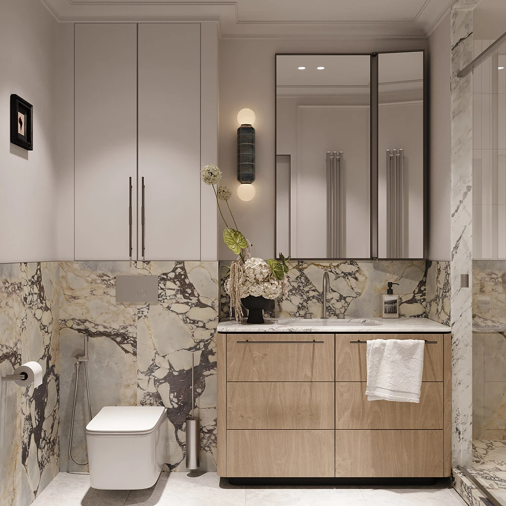 Scène 3D d'intérieur d'appartement moderne (13)