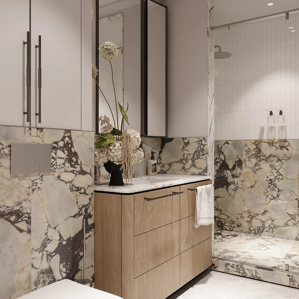 Scène 3D d'intérieur d'appartement moderne (15)