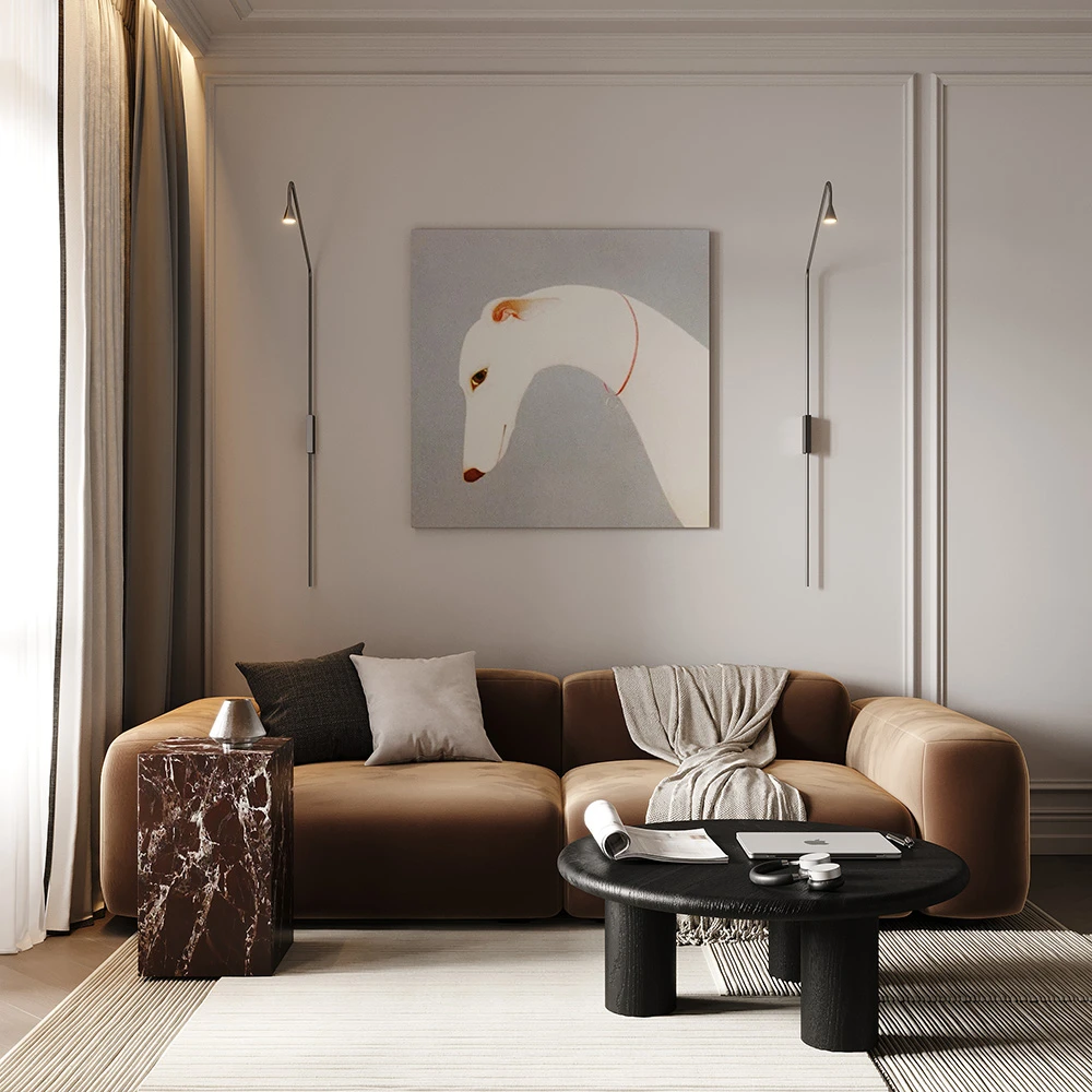 Scène 3D d'intérieur d'appartement moderne (4)