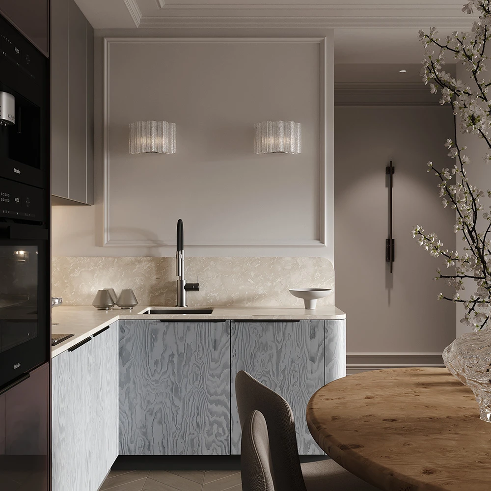 Scène 3D d'intérieur d'appartement moderne (9)