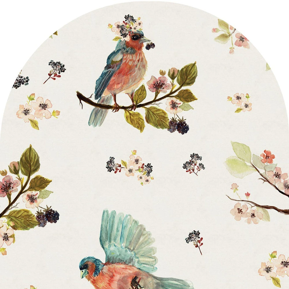 Tapete Wall Art Uccello Cantante Cream arc