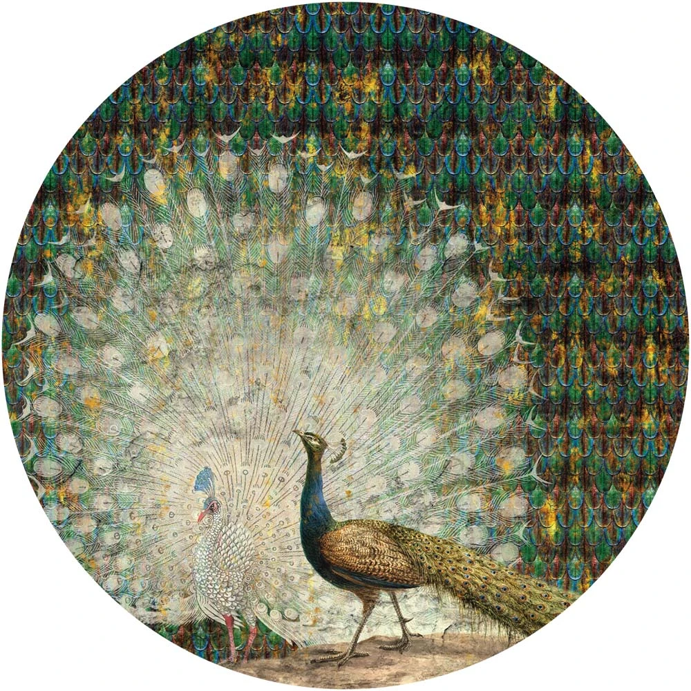 Wallpaper Peacock circle