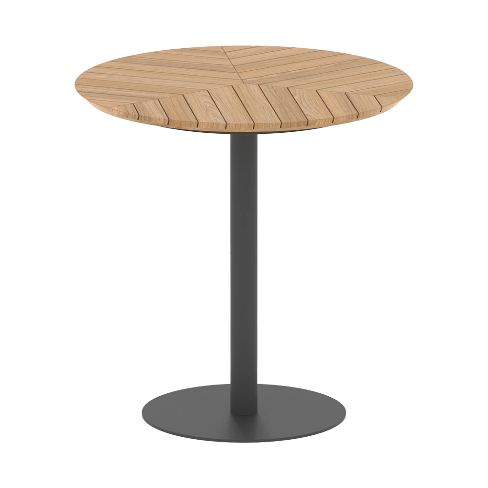Bar Table Butler Ø 90cm counter height teak top