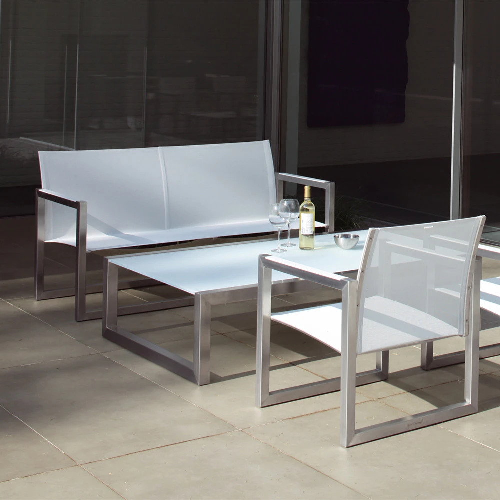 Bench Ninix low bank stainless steel (2)