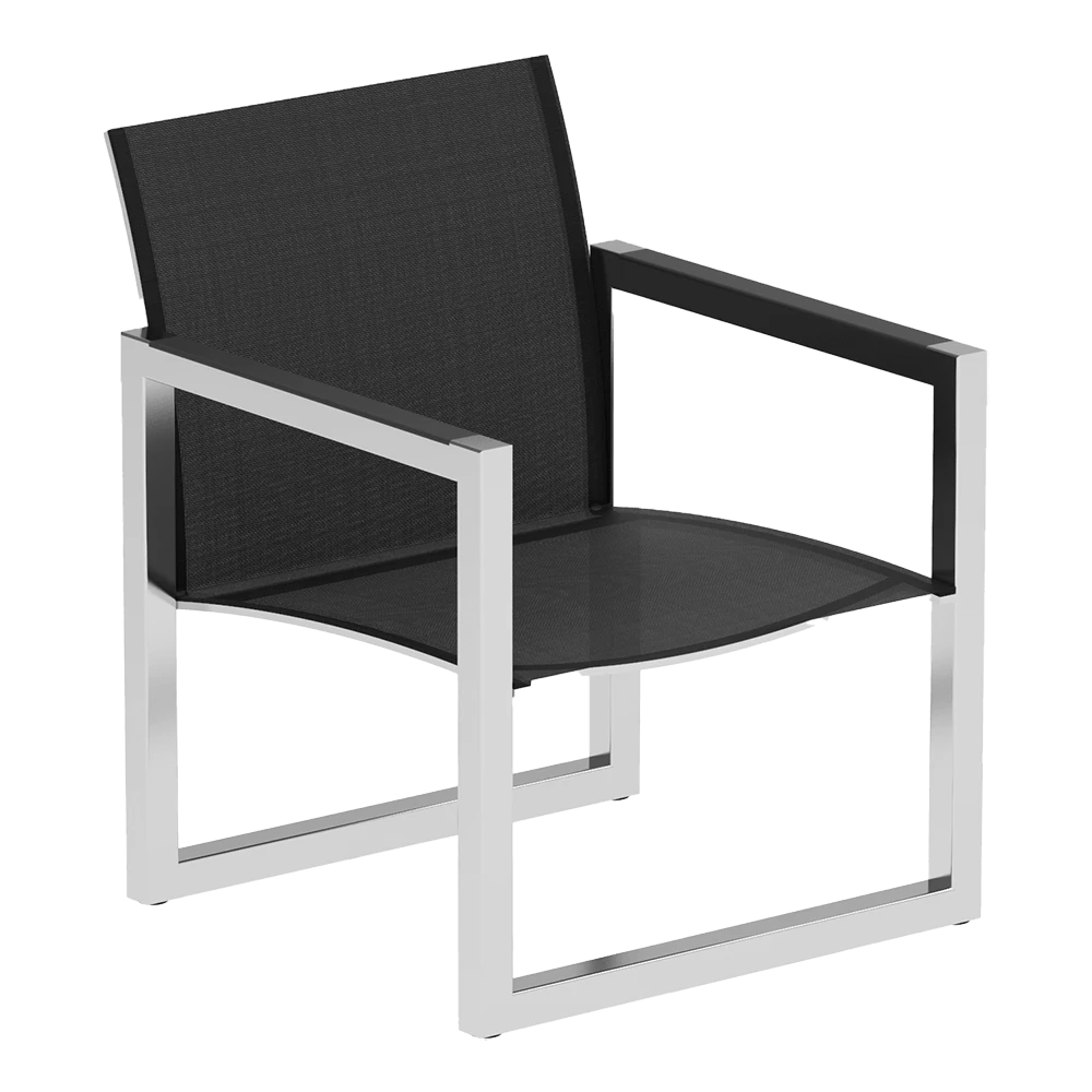 Low chair Ninix stainless steel