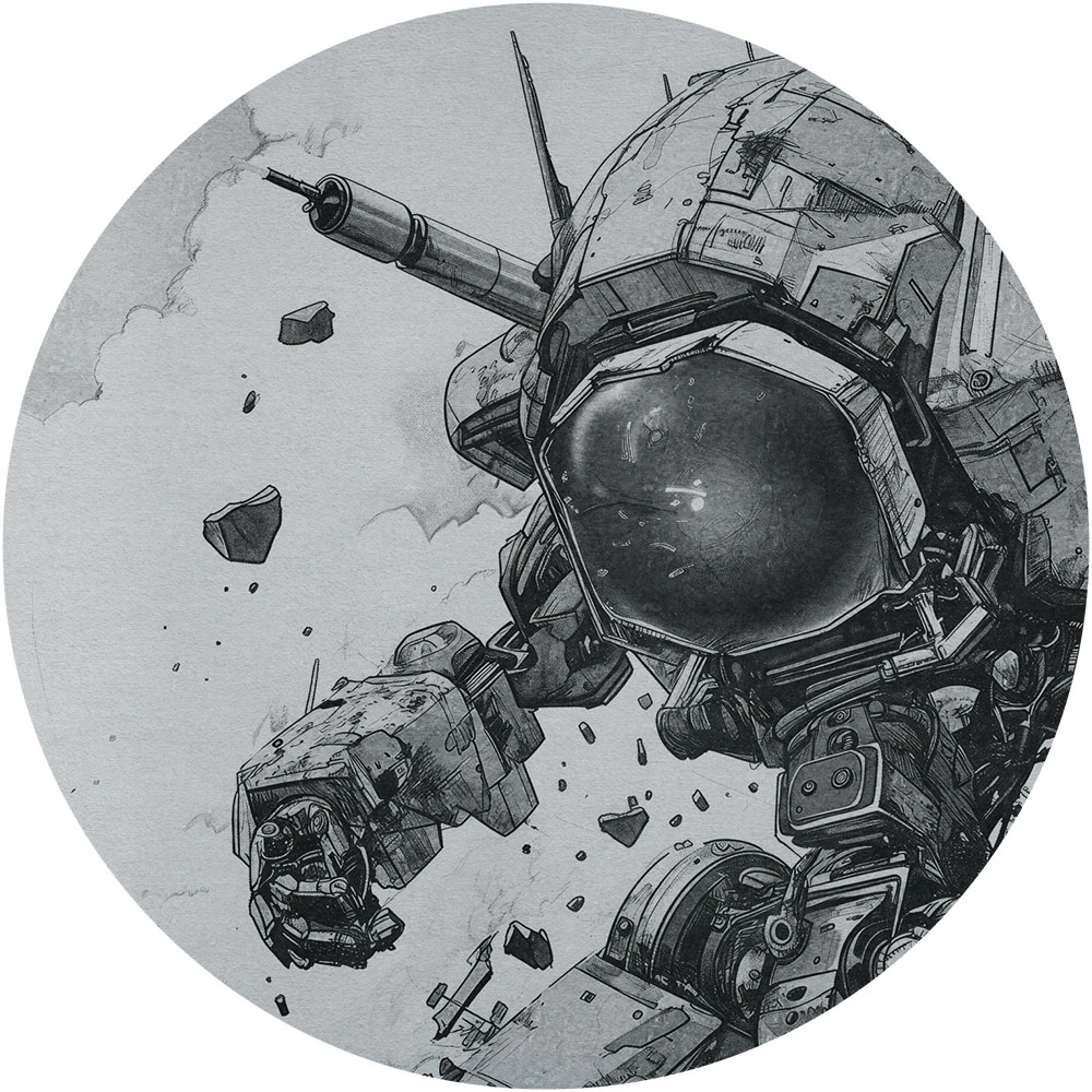 Papel pintado Wall Art Mecha circle