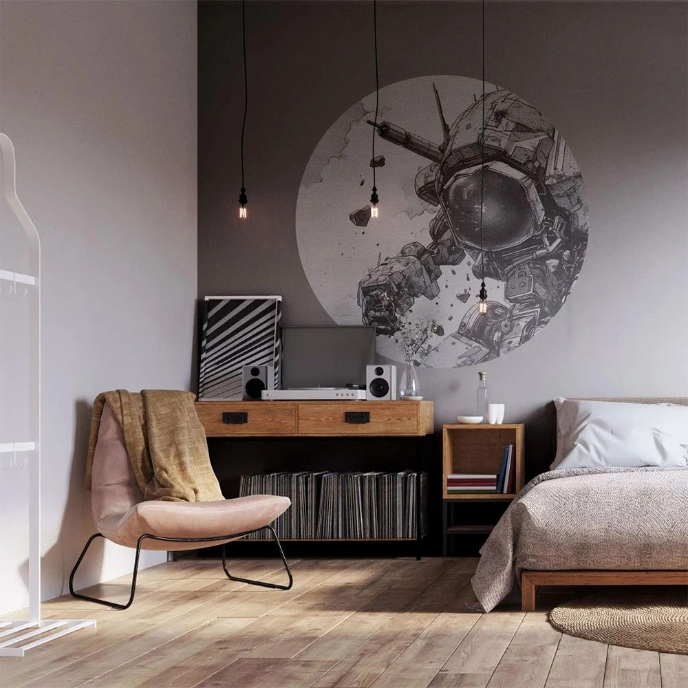 Papel pintado Wall Art Mecha circle (2)