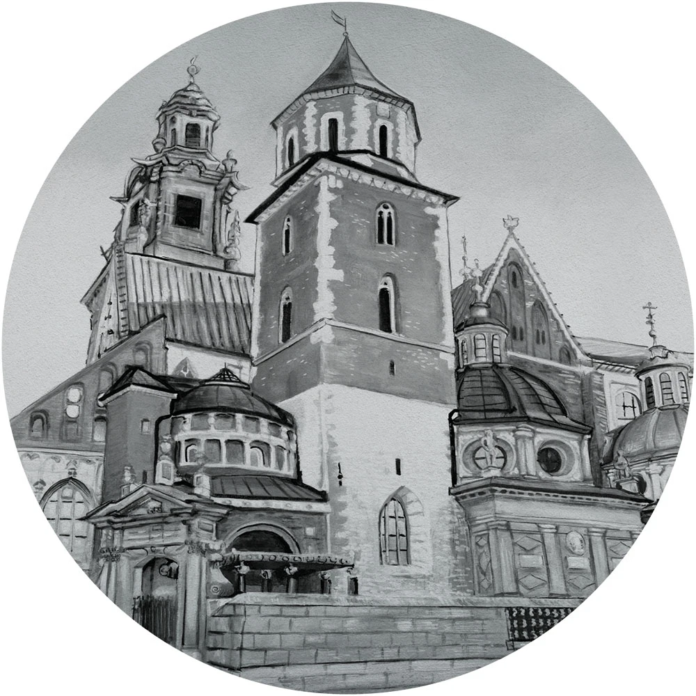 Wallpaper Wall Art Wawel circle