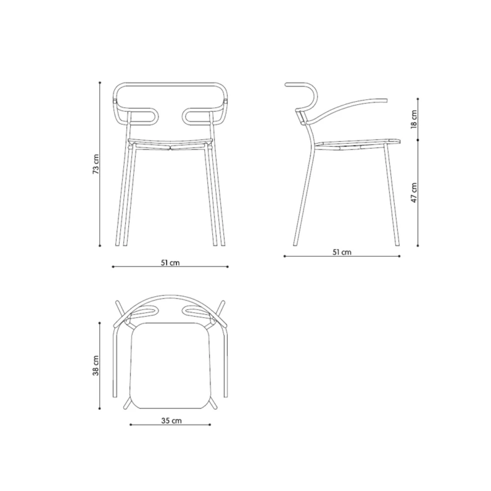 Armchair TrabÀ GENOA MET (20)