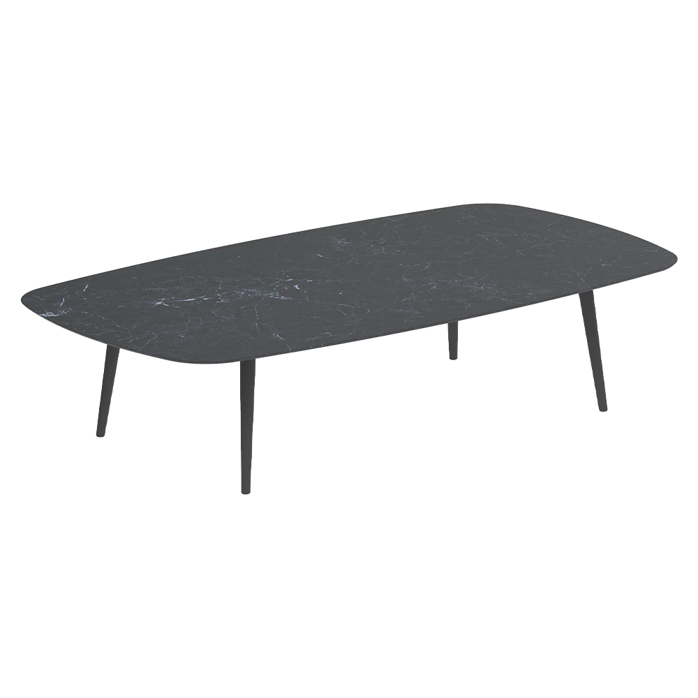 Tavolino lounge Royal Botania Styletto alto 220x120cm piano in ceramica