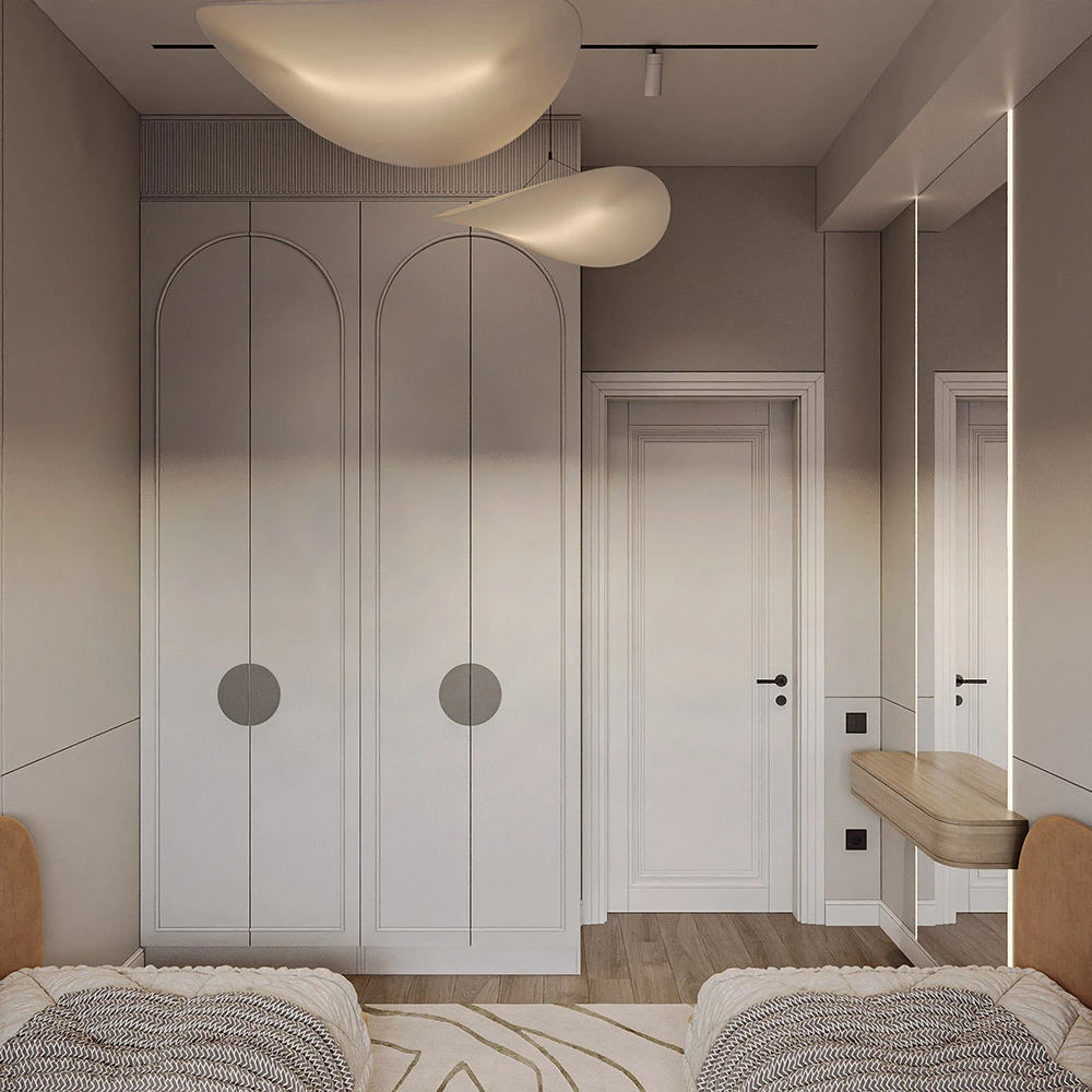 Modern Children's Bedroom Interior 3D Scene