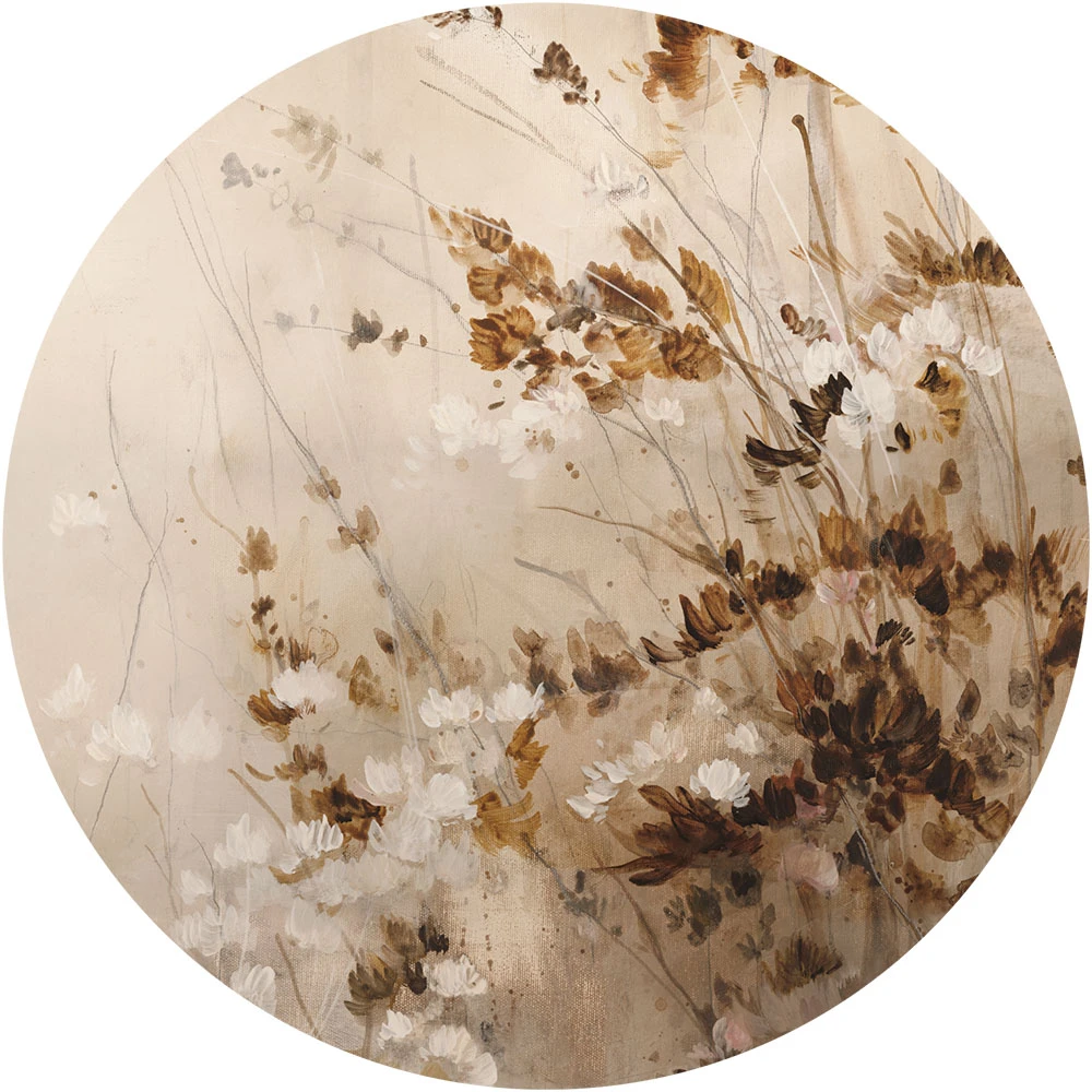 Carta da parati Wall Art Marron circle