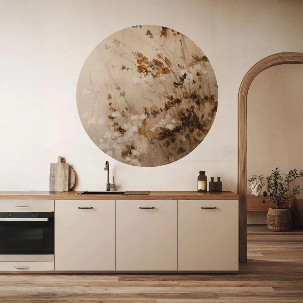 Carta da parati Wall Art Marron circle (2)