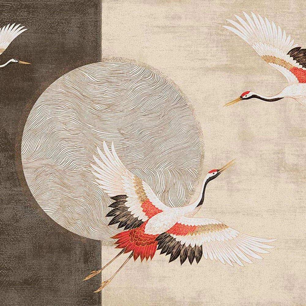 Wallpaper Wall Deco Modern Tsuru