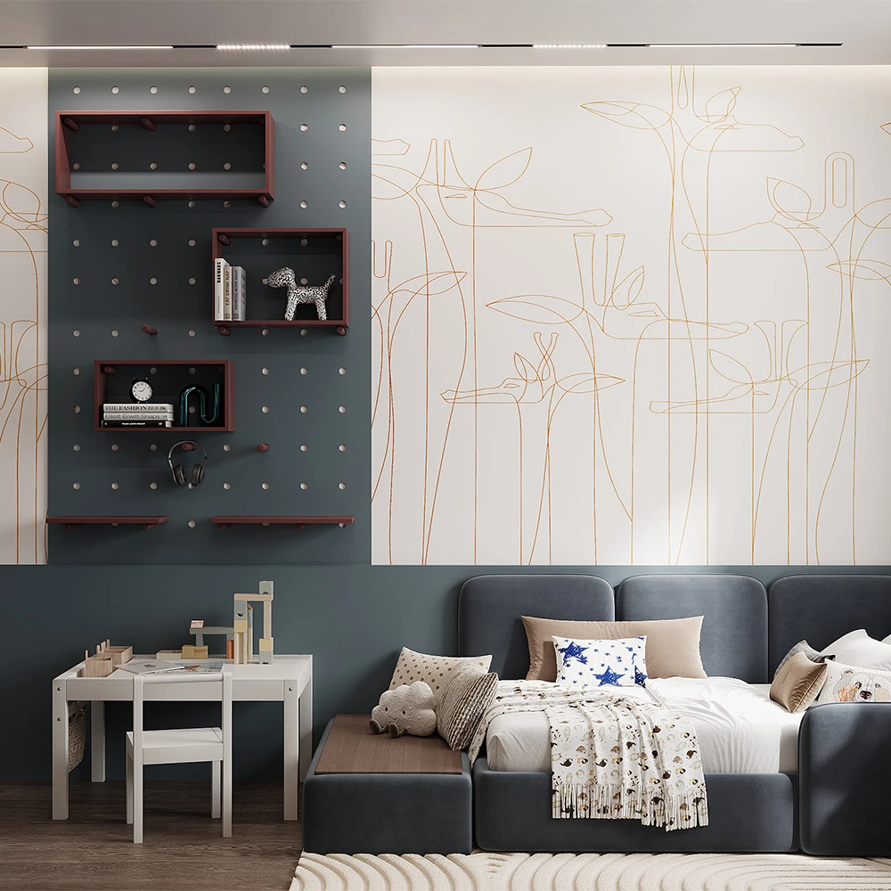 Modern Children's Bedroom 3D Scene (3)