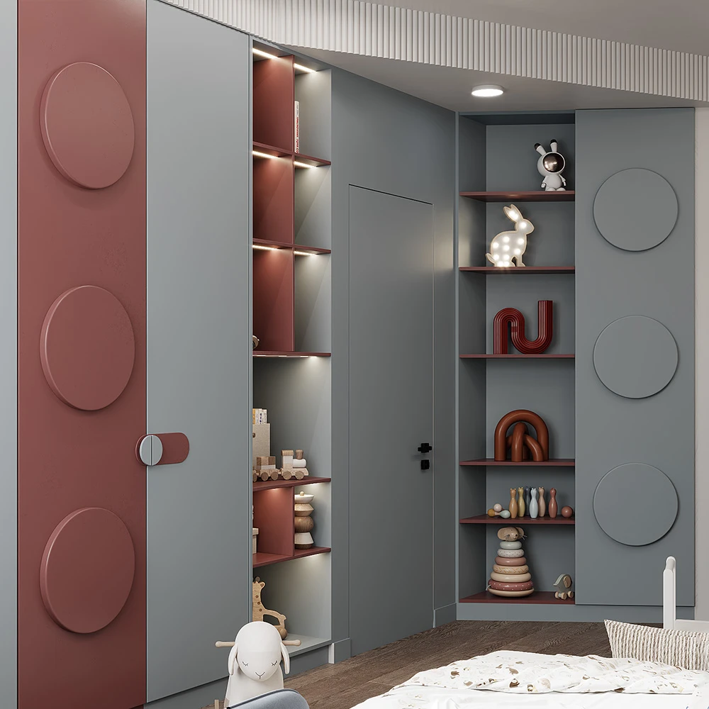 Modern Children's Bedroom 3D Scene (4)