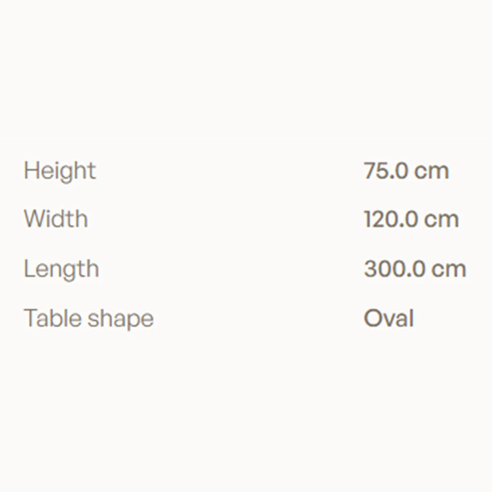 Table à manger Royal Botania Zidiz 300x120cm ovale teck (8)