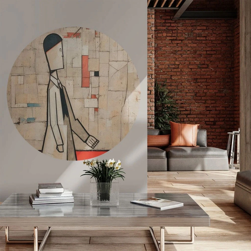 Wallpaper Wall Art Piet circle (2)