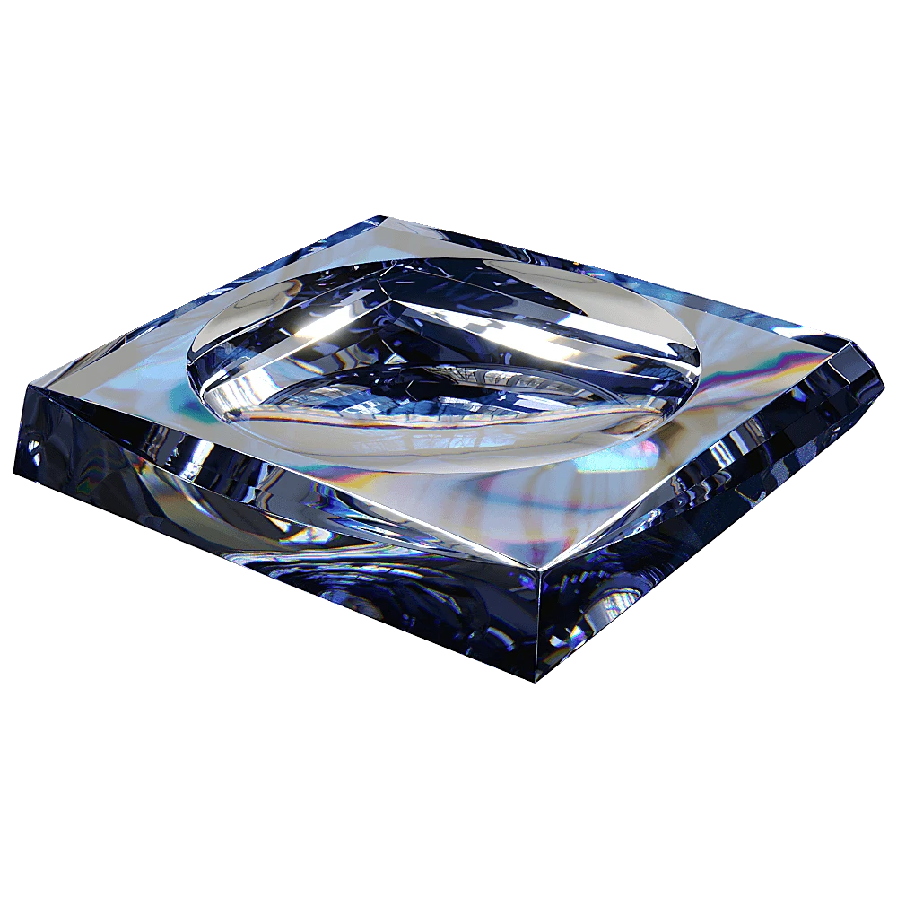 Ashtray Dolvano Blue V1