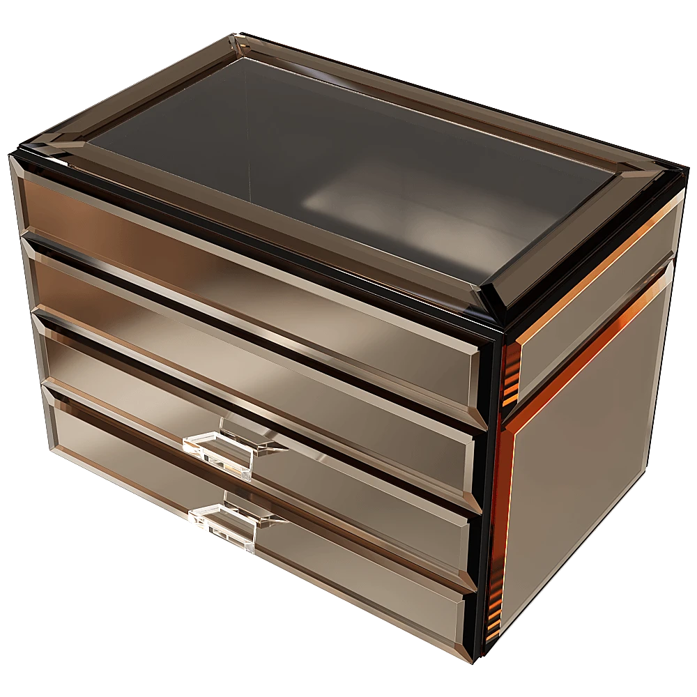 Jewelry Box Dolvano Large Size Brown