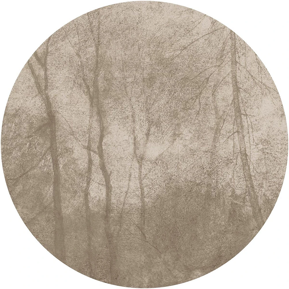 Carta da parati Wall Art Foggy Beige circle