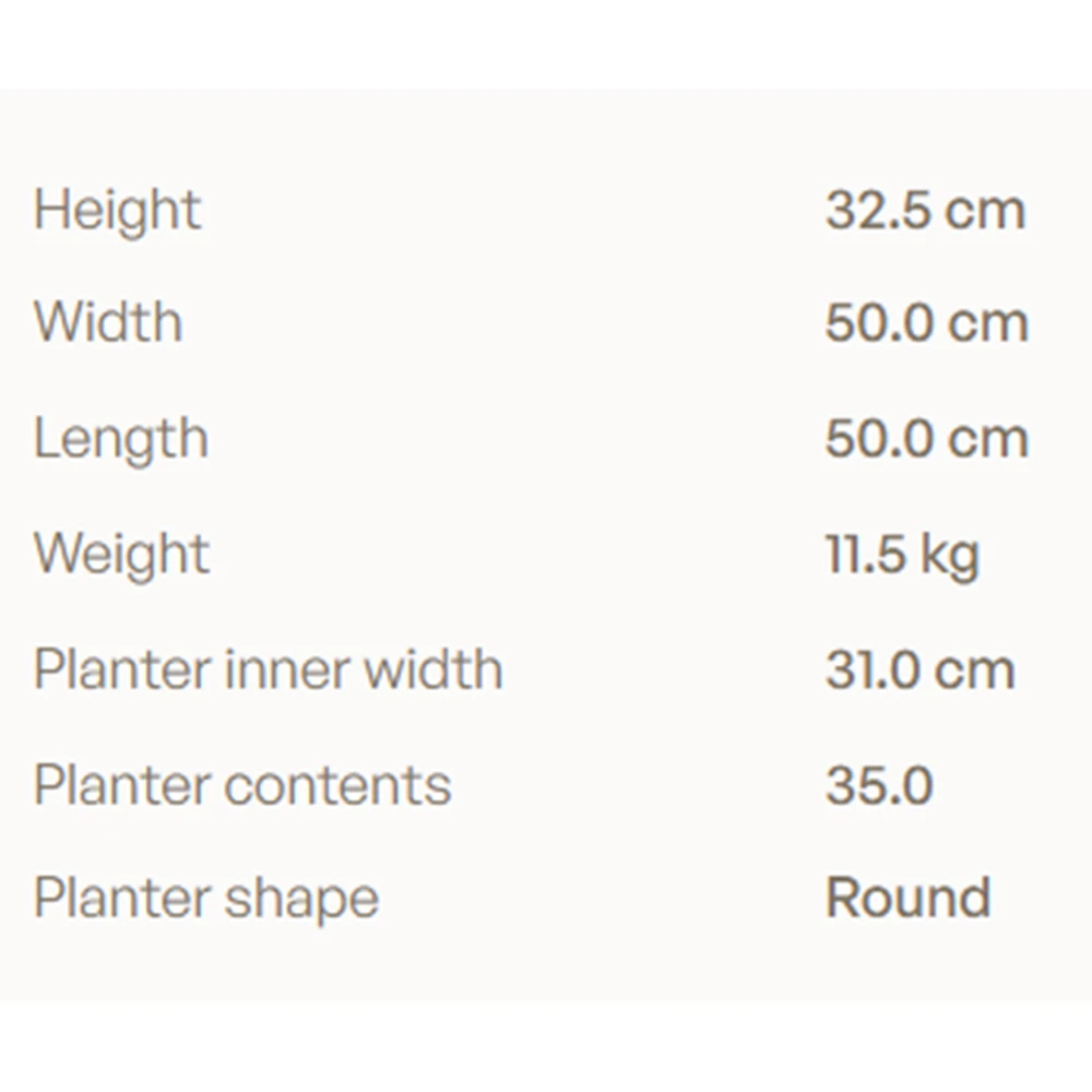 Planter Royal Botania Bariq teak Ø50 (4)