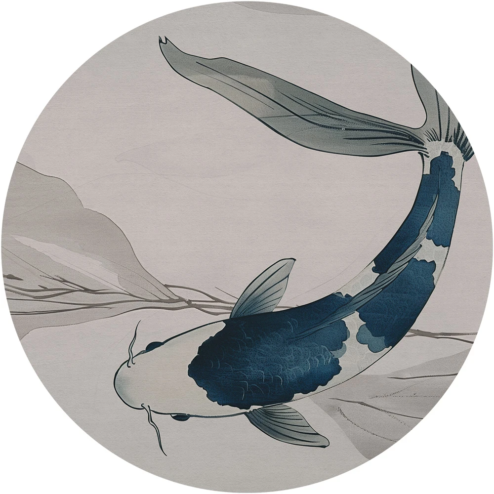 Wallpaper Wall Art Koi circle