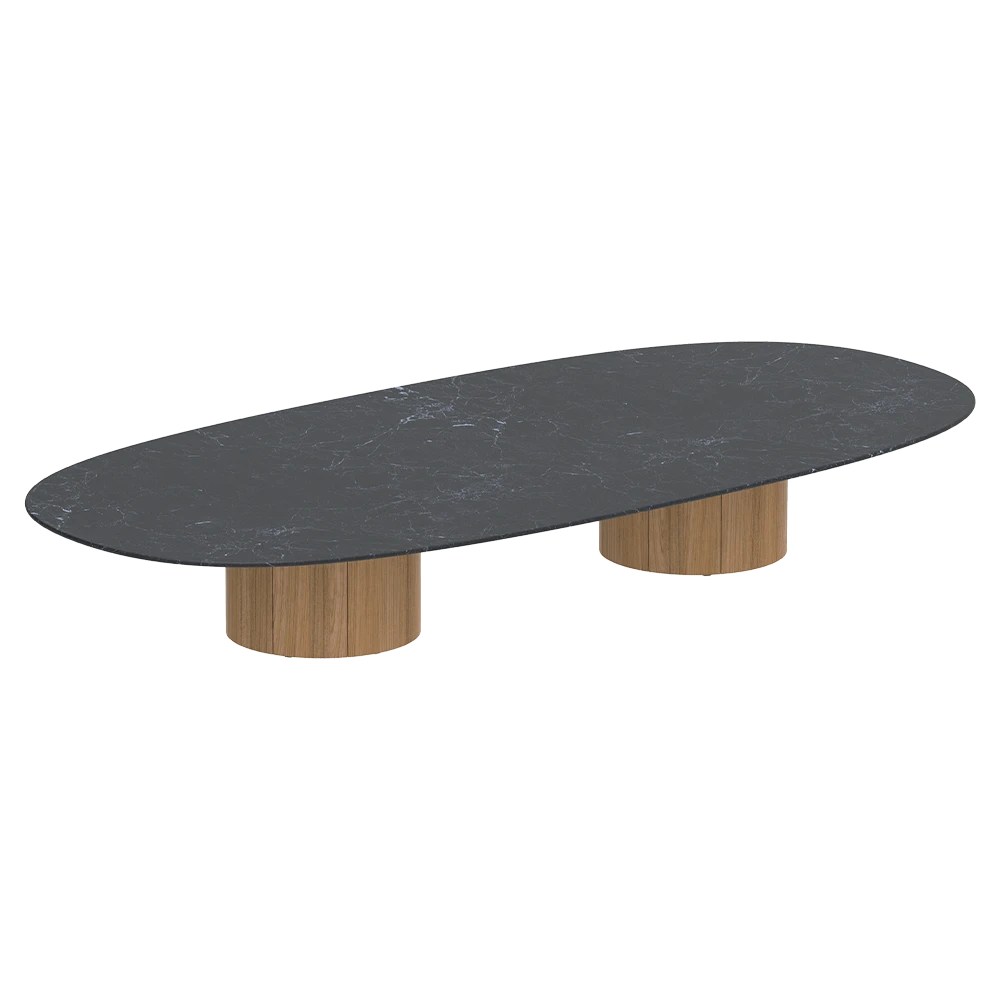 Low Dining Table Royal Botania Regaliz Super Ellipse