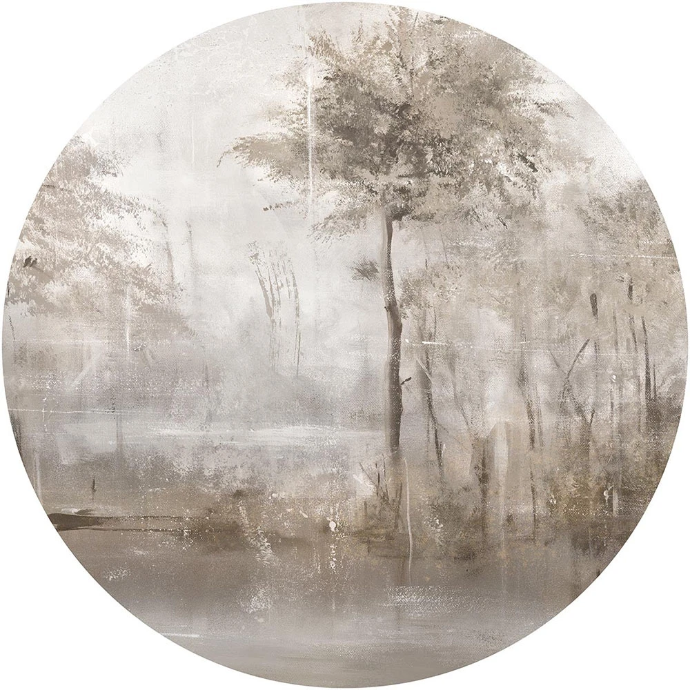 Wallpaper Wall Art Lacus Beige circle