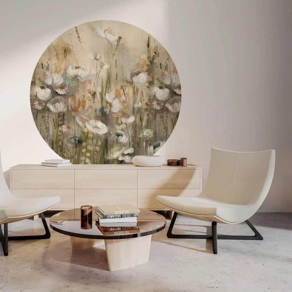 Wallpaper Wall Art Lilium circle (2)