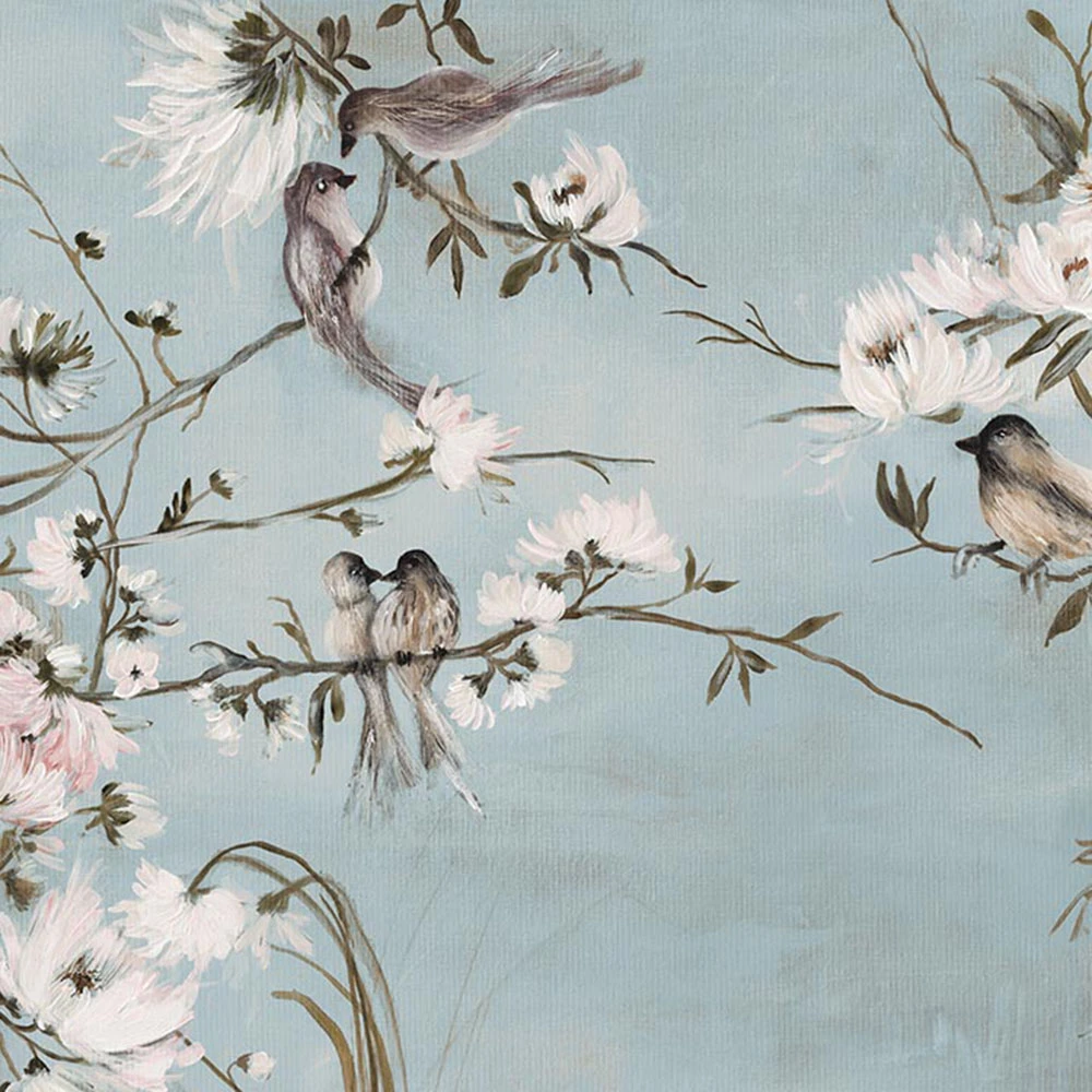 Wallpaper Wall Art Trel Blue