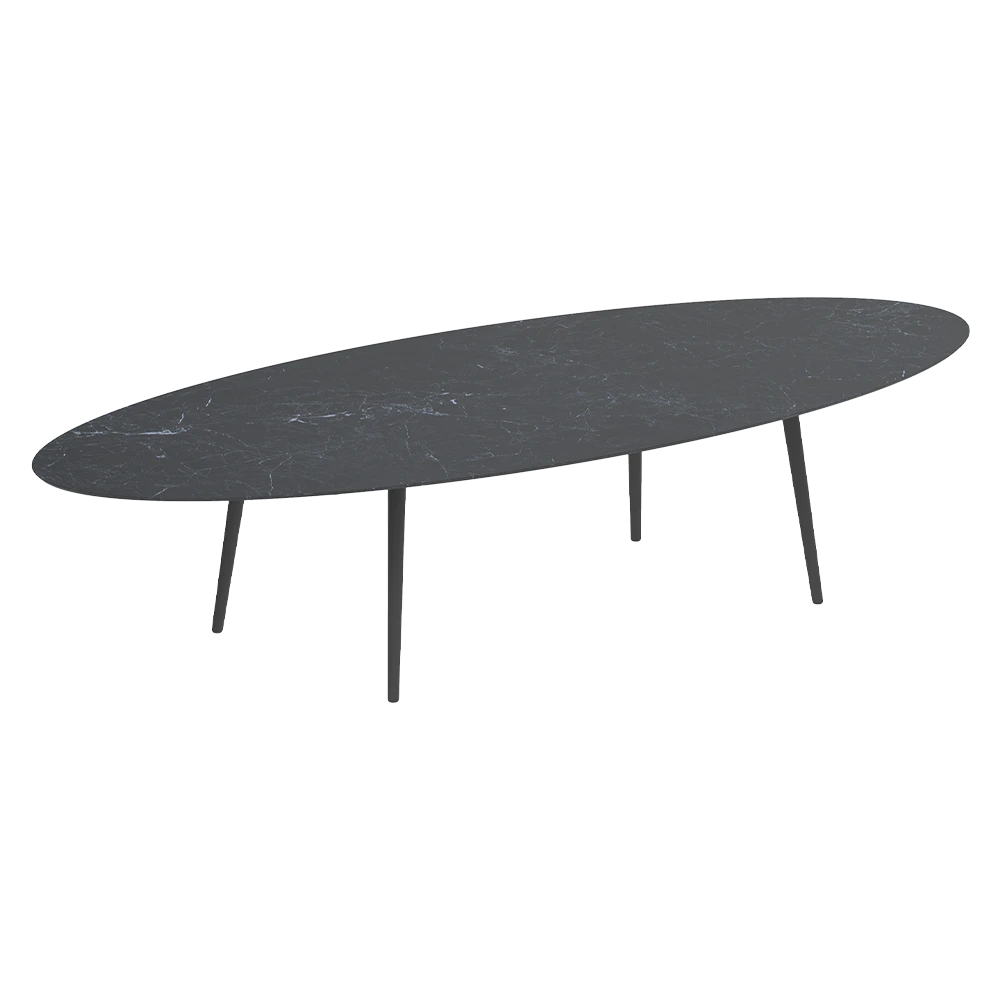 Low Dining Table Royal Botania Styletto ceramic top