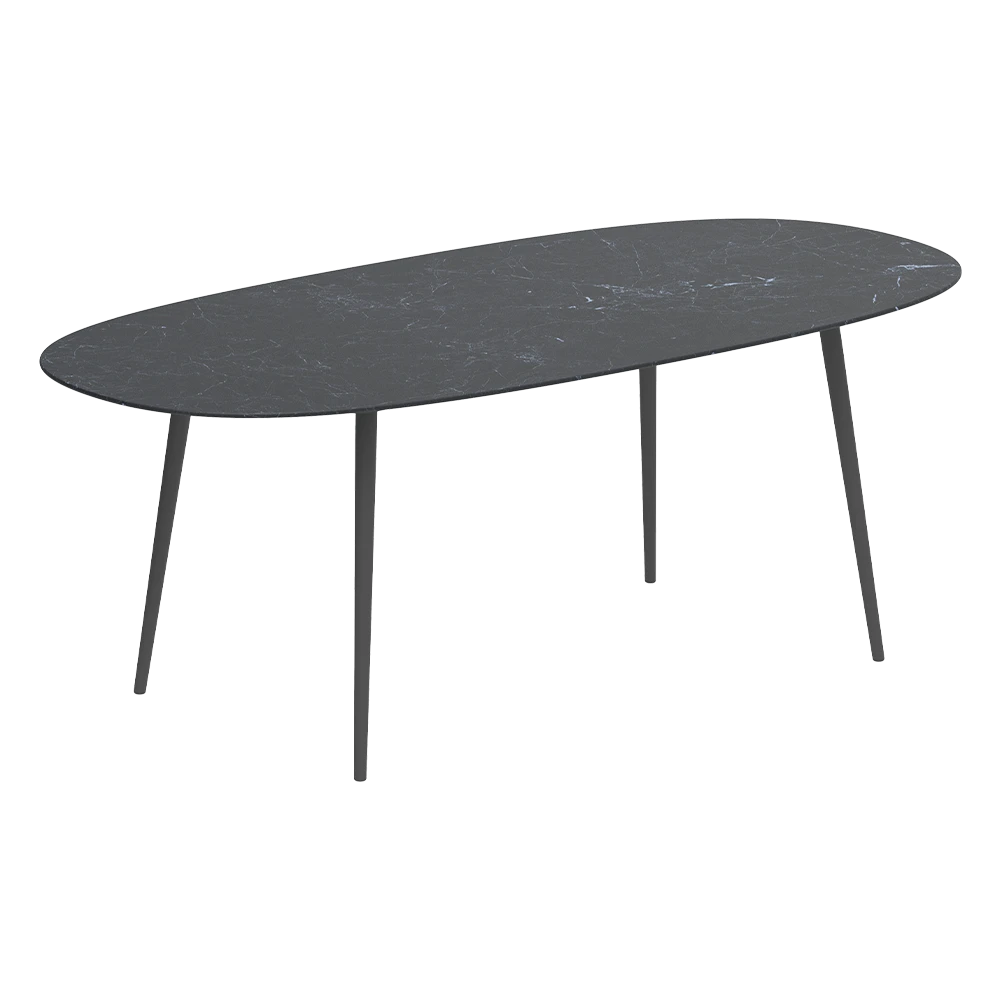 Table Royal Botania Styletto Super Ellipse Counter Height ceramic top