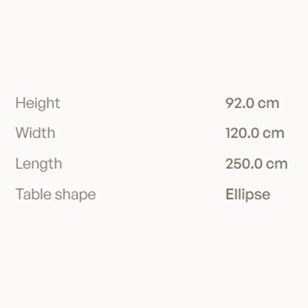 Table Royal Botania Styletto Super Ellipse Counter Height ceramic top (9)