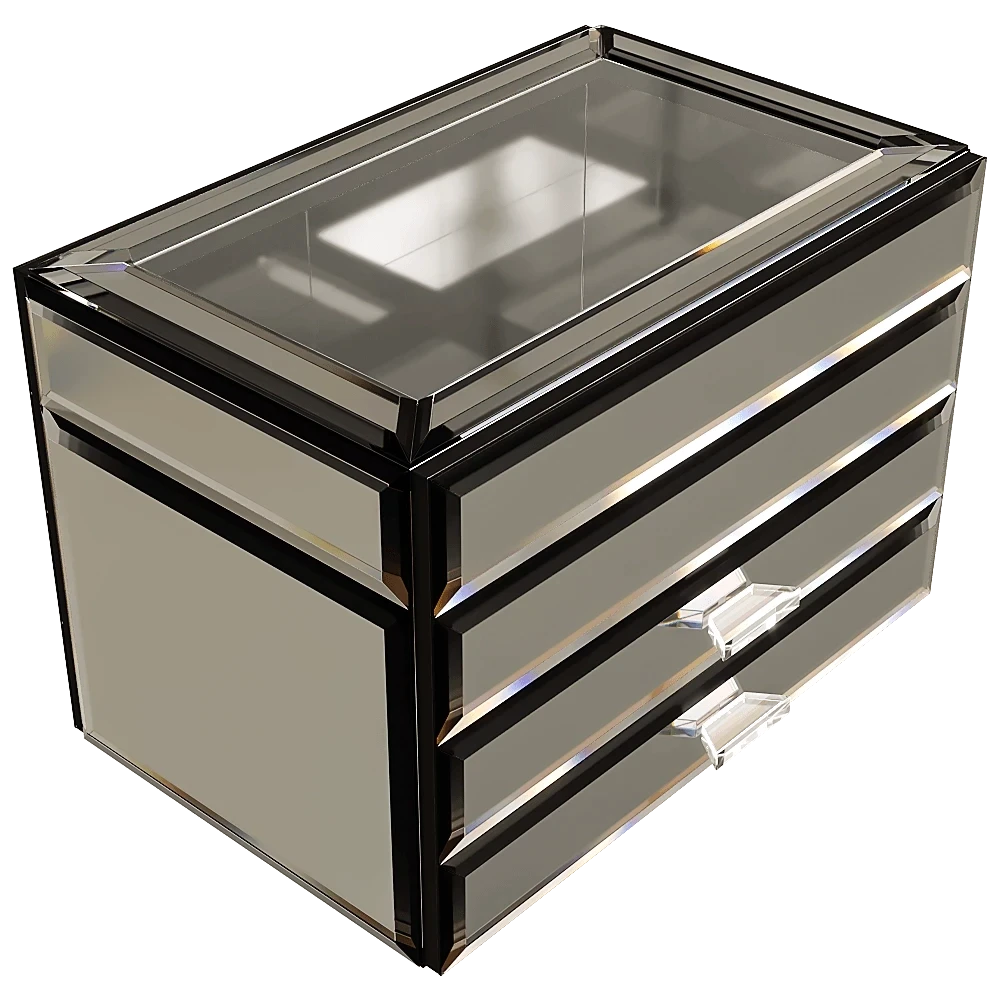 Jewelry Box Dolvano Large Size Silver (2)