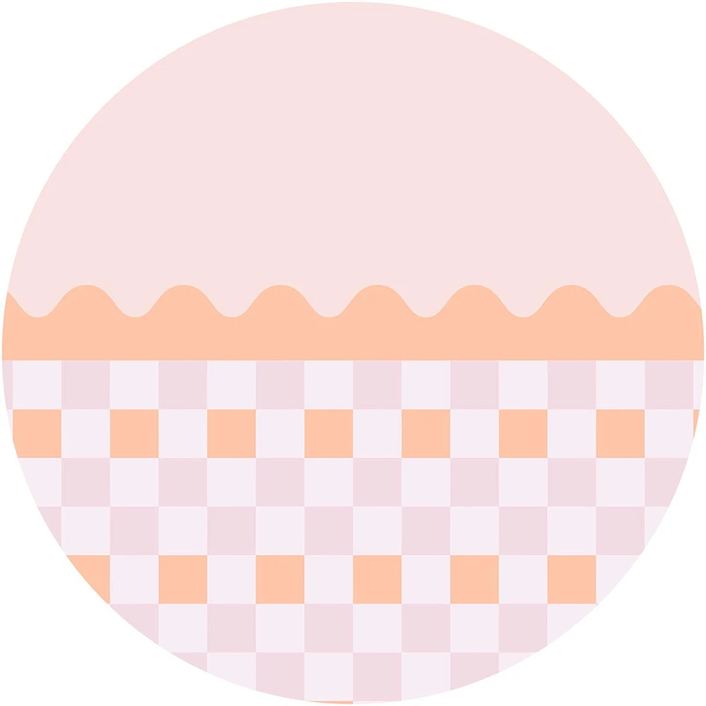 Carta da parati Wall Art Wave Peach circle