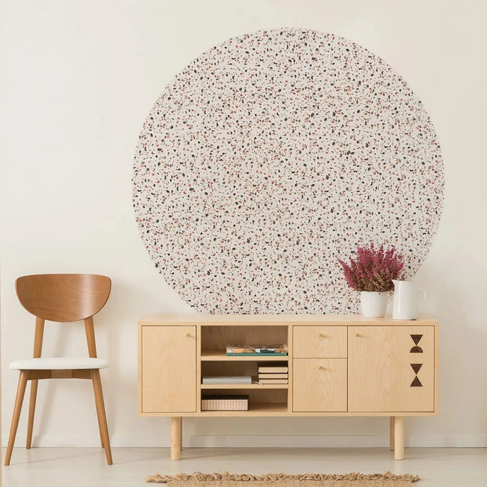 Carta da parati Wall Art Terrazzo Cerchio Ruggine (2)